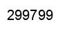 Number 299799 black image
