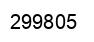 Number 299805 black image