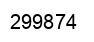 Número 299874 imagen negro