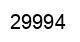 Number 29994 black image