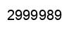 Number 2999989 black image