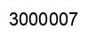 Number 3000007 black image