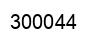 Number 300044 black image