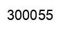 Number 300055 black image