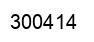Number 300414 black image