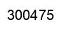 Number 300475 black image