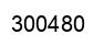 Number 300480 black image