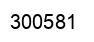 Number 300581 black image