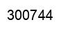 Number 300744 black image