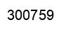 Number 300759 black image