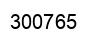 Number 300765 black image