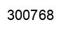 Number 300768 black image