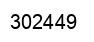 Number 302449 black image