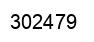 Number 302479 black image