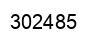 Number 302485 black image