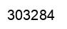 Number 303284 black image