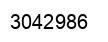 Number 3042986 black image