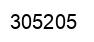 Number 305205 black image