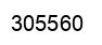Number 305560 black image