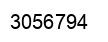 Number 3056794 black image