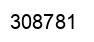 Number 308781 black image