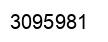 Number 3095981 black image