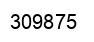 Number 309875 black image