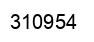 Number 310954 black image