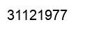 Number 31121977 black image
