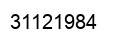 Number 31121984 black image