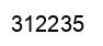 Number 312235 black image