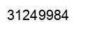 Number 31249984 black image