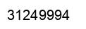 Number 31249994 black image