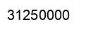Number 31250000 black image