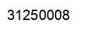 Number 31250008 black image