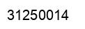 Number 31250014 black image