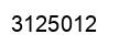 Number 3125012 black image