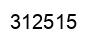 Number 312515 black image