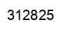 Number 312825 black image