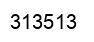 Number 313513 black image