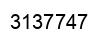 Number 3137747 black image