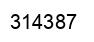 Number 314387 black image