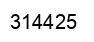 Number 314425 black image