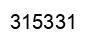 Number 315331 black image