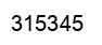 Number 315345 black image
