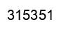 Number 315351 black image