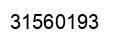 Number 31560193 black image
