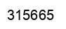 Number 315665 black image