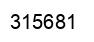 Number 315681 black image