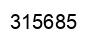 Number 315685 black image